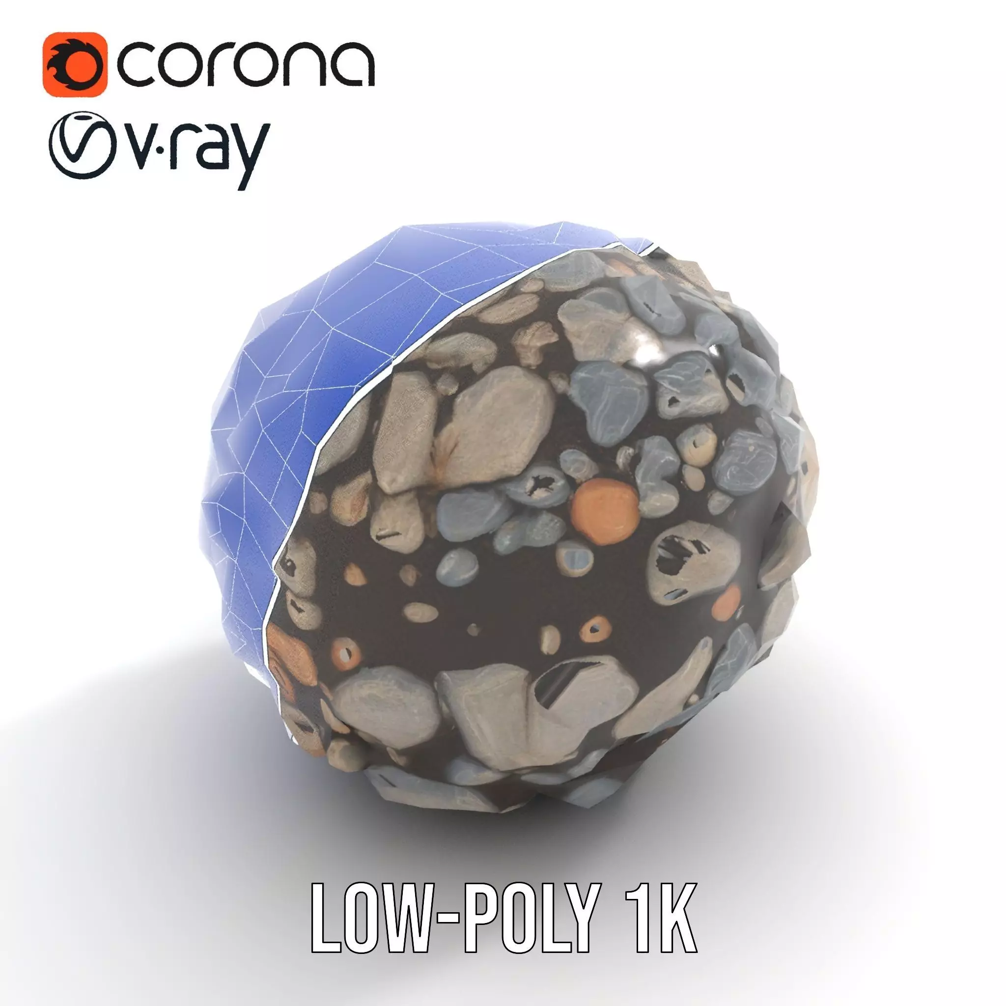 Pebble Stone Texture model pack Texture_12