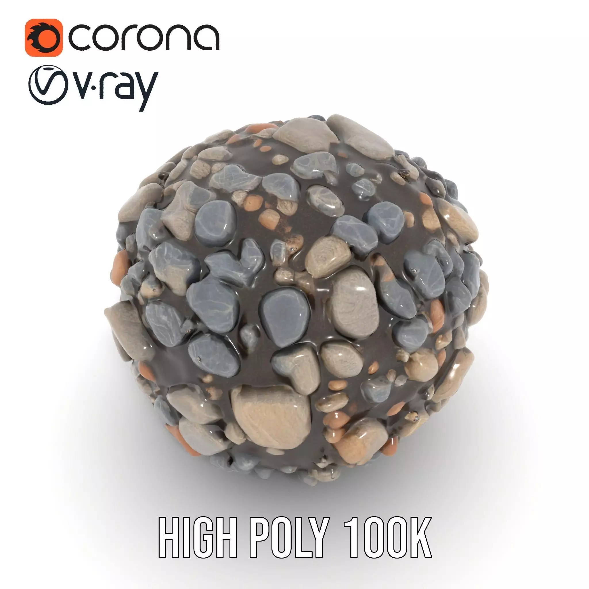 Pebble Stone Texture model pack Texture_15