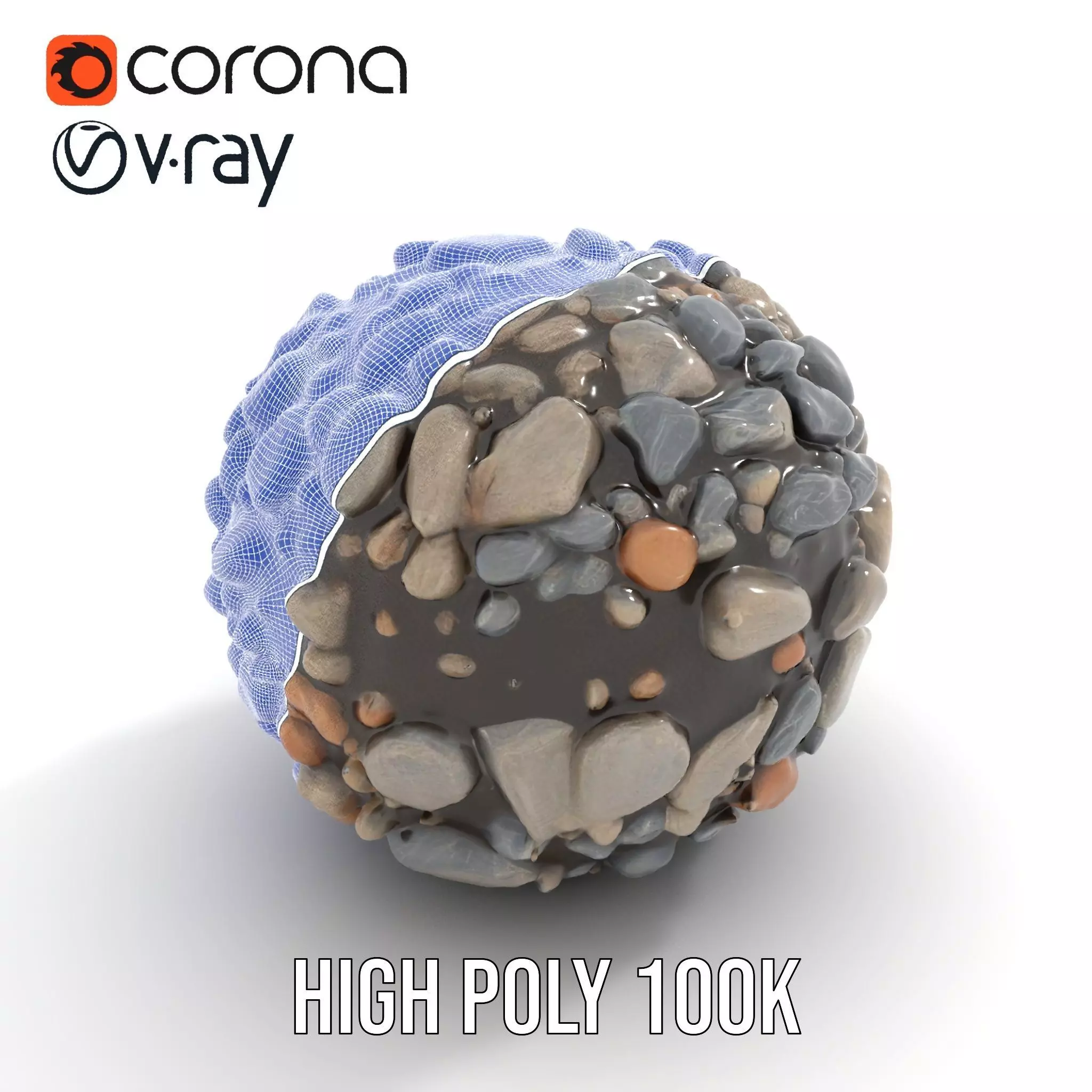 Pebble Stone Texture model pack Texture_29