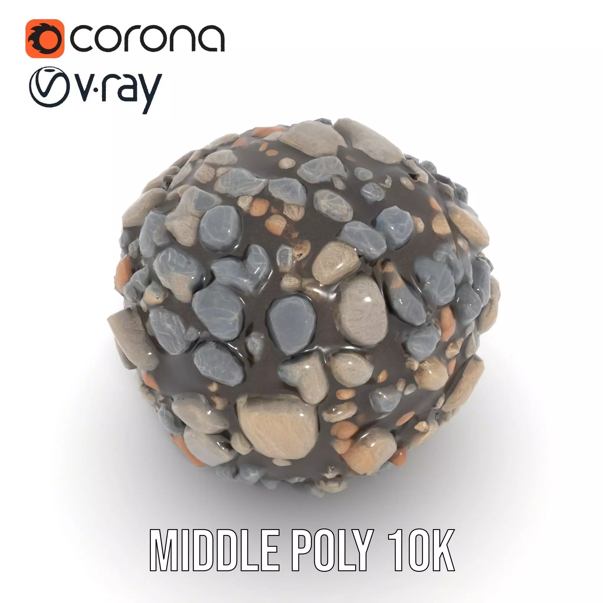 Pebble Stone Texture model pack Texture_13