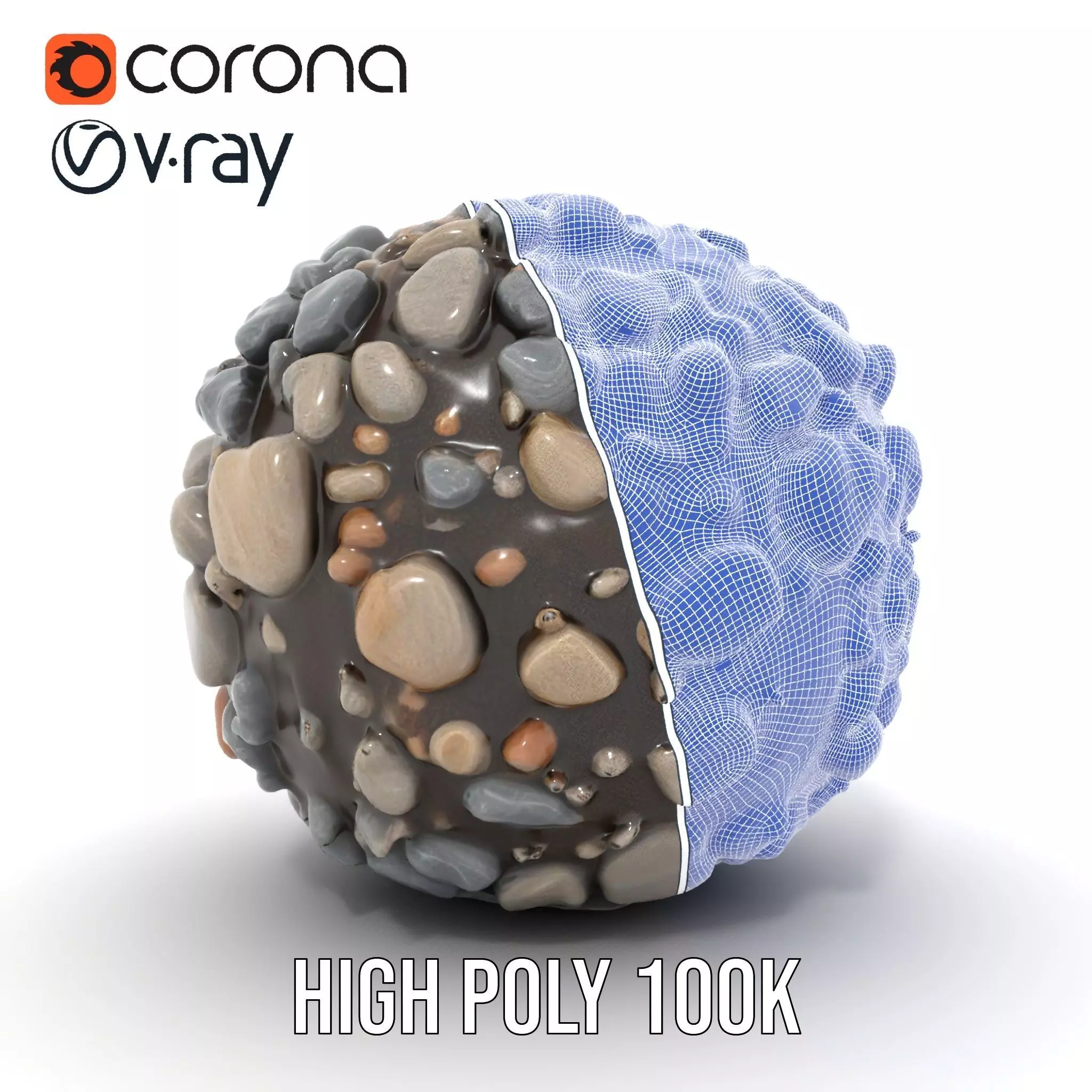 Pebble Stone Texture model pack Texture_34