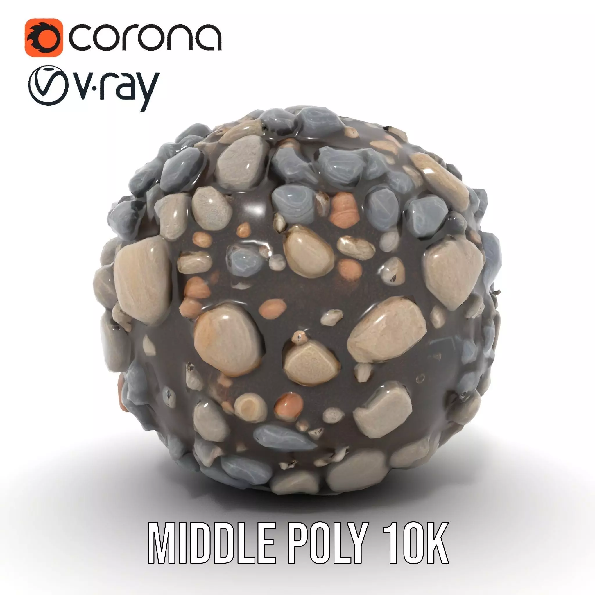 Pebble Stone Texture model pack Texture_11