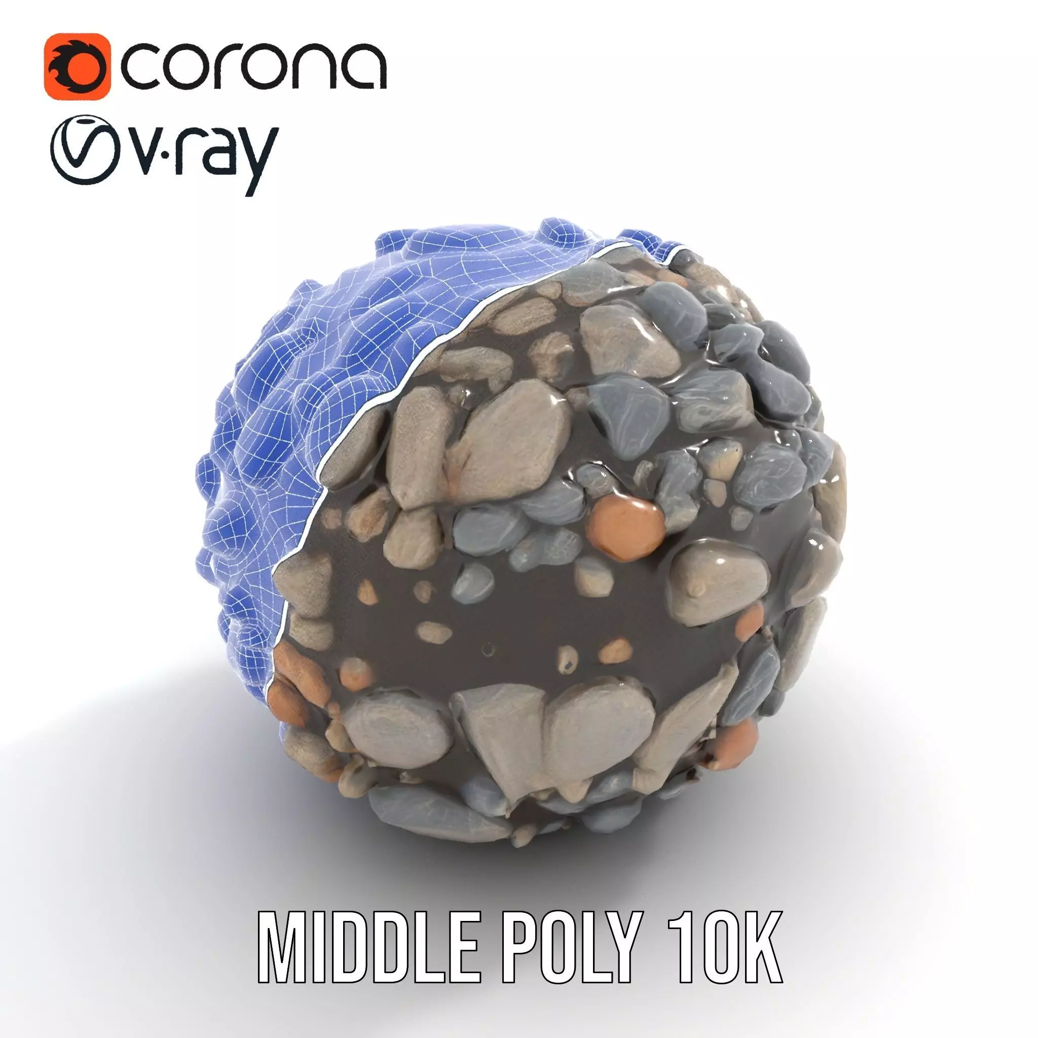 Pebble Stone Texture model pack Texture_24