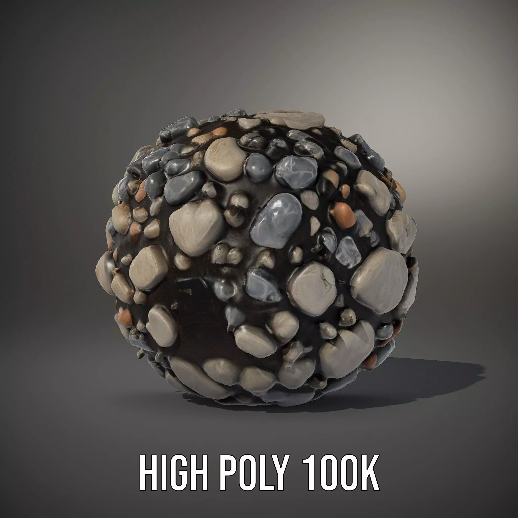 Pebble Stone Texture model pack Texture_10