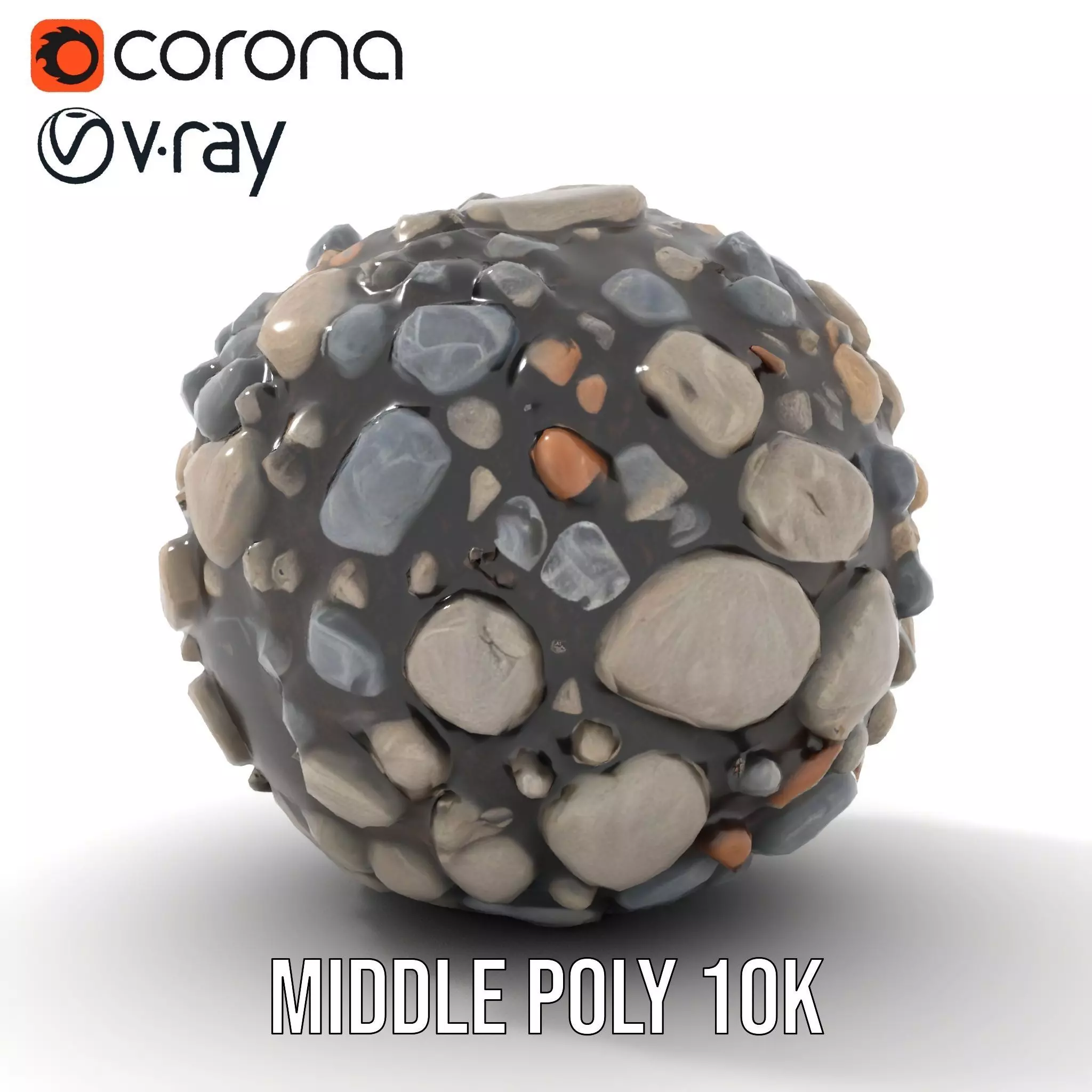 Pebble Stone Texture model pack Texture_30