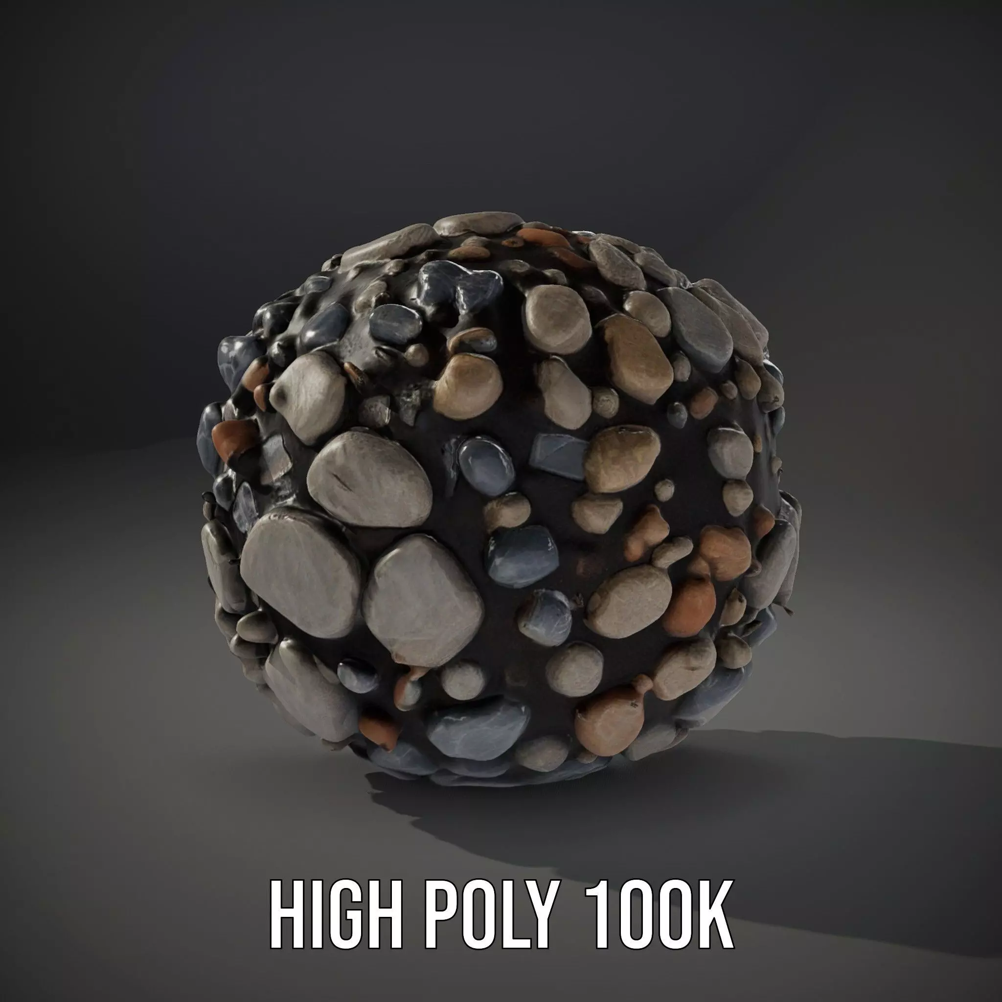 Pebble Stone Texture model pack Texture_8