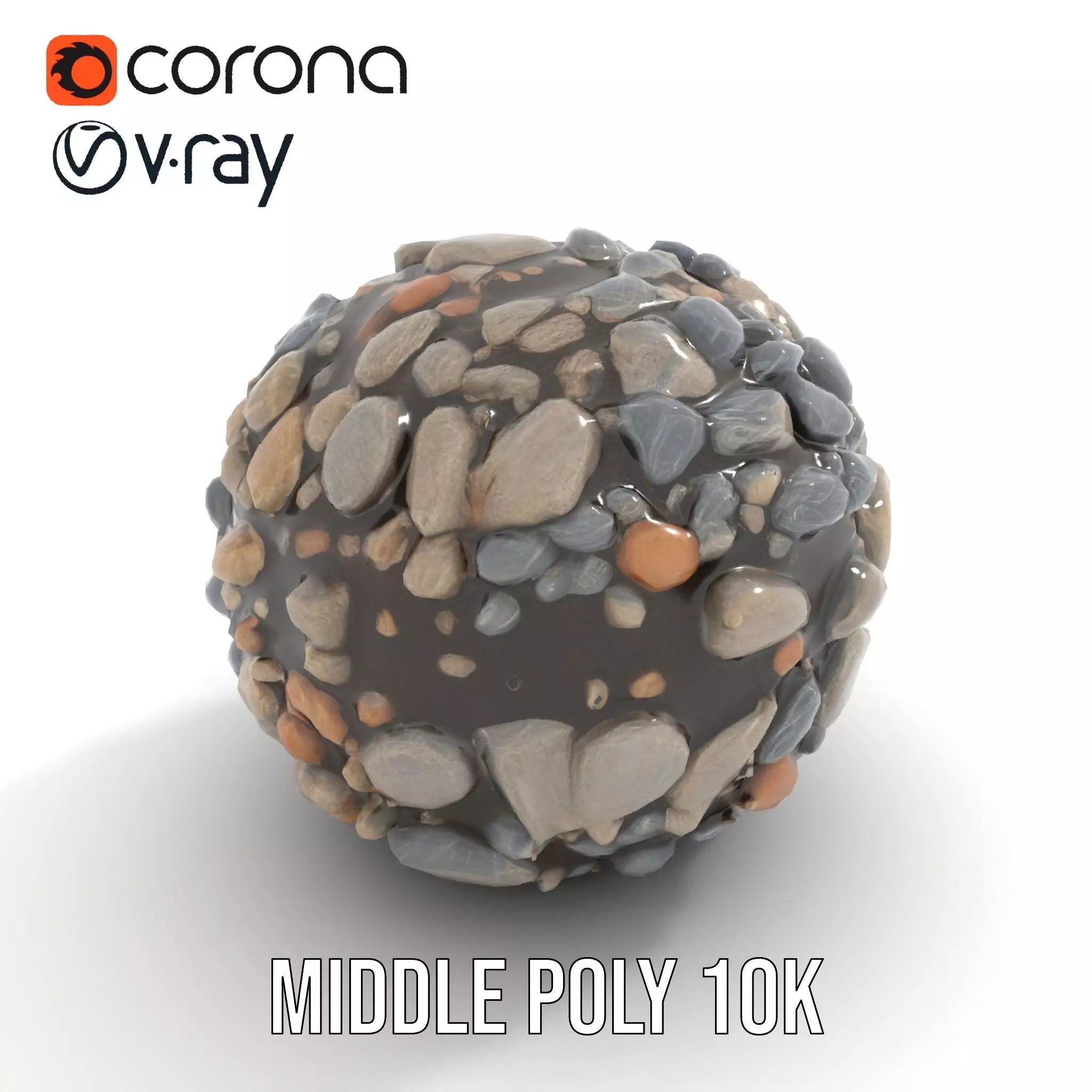 Pebble Stone Texture model pack Texture_6