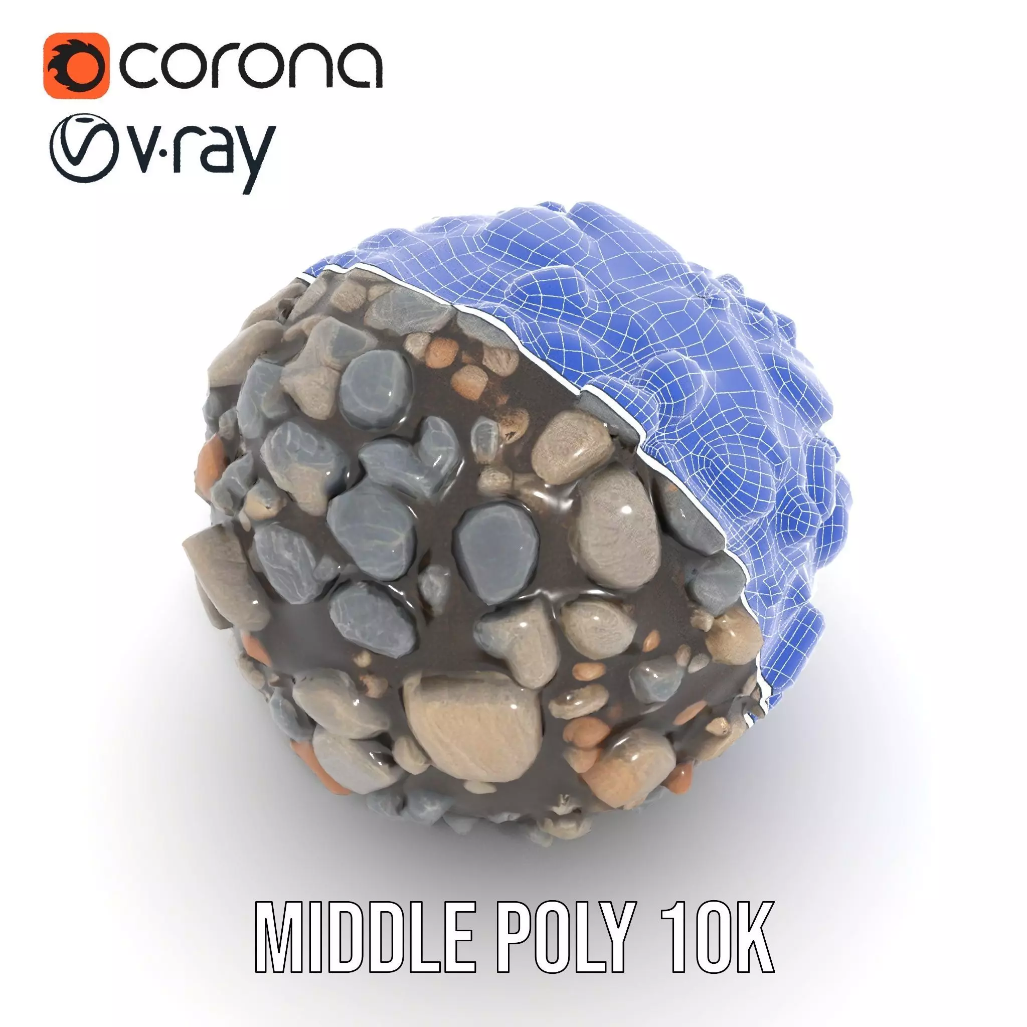 Pebble Stone Texture model pack Texture_19