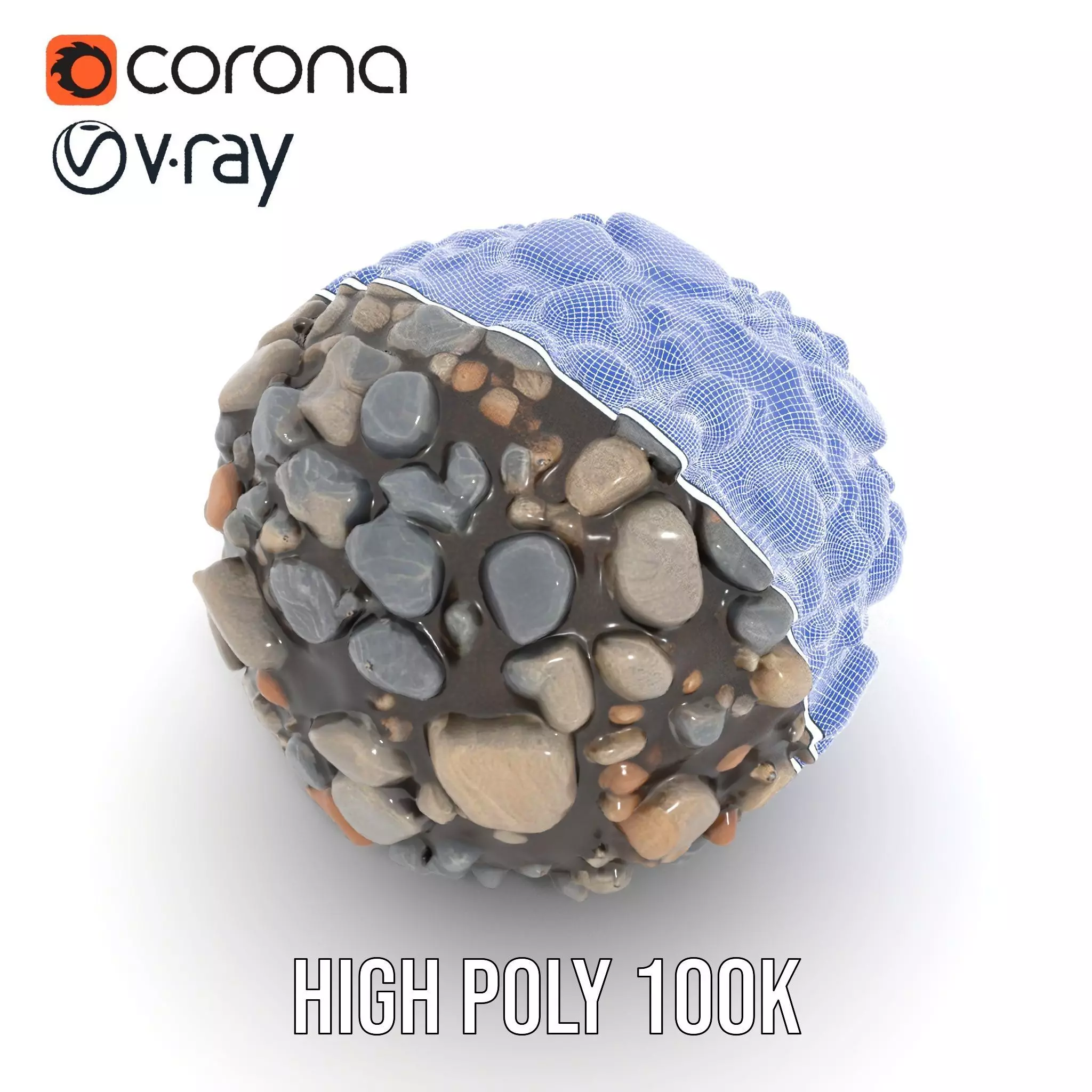 Pebble Stone Texture model pack Texture_33