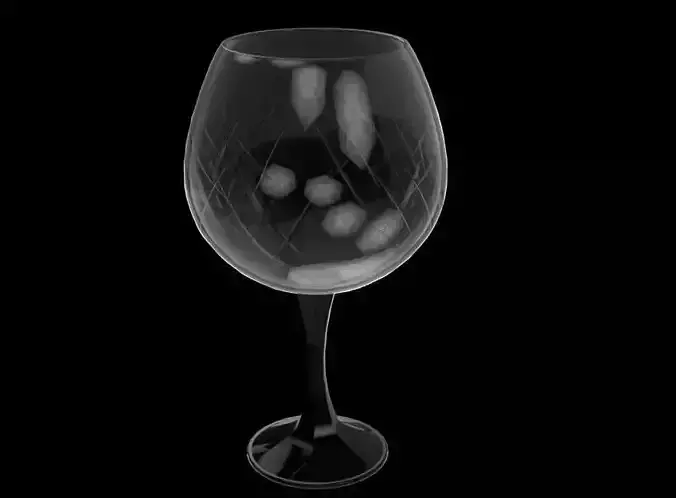 Wine Glass Cut Glass