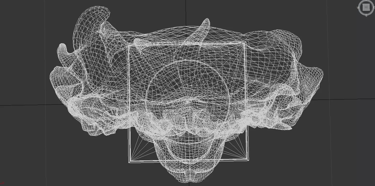 Realistic Lion Head Sculpture   3D Model 3D model_17