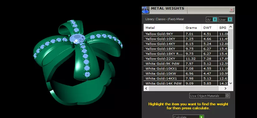 Bow tie ring 3D print model_3