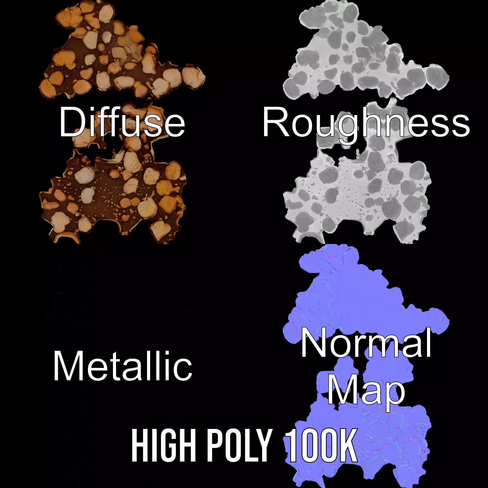 Rock Terrain Spherical model pack Texture_3