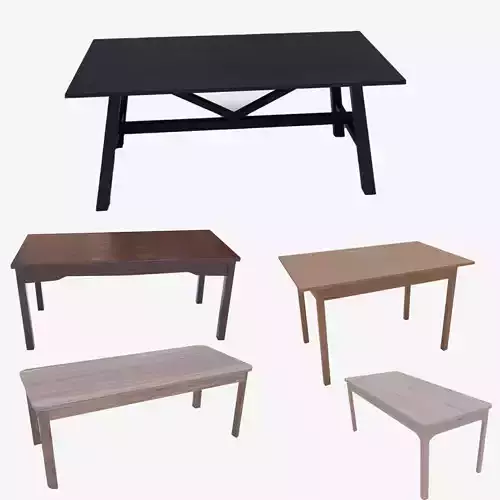 5 Dining Table Mini Pack - Unique Collection Vol 3 5 Dining Table Mini Pack - Unique Collection Vol 3