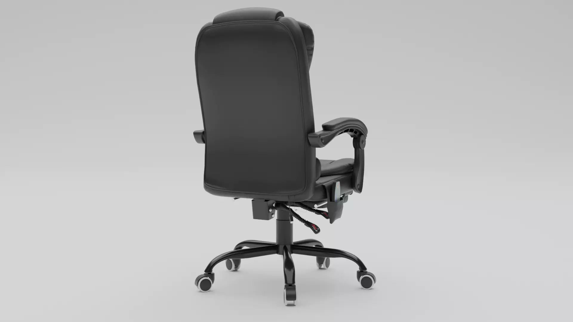 Office Chair Low-poly 3D model_6