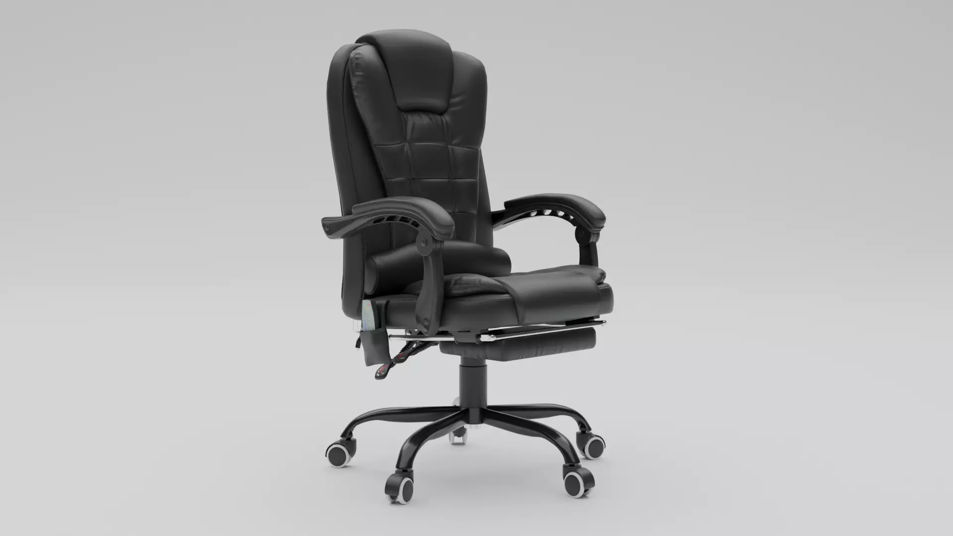 Office Chair Low-poly 3D model_0