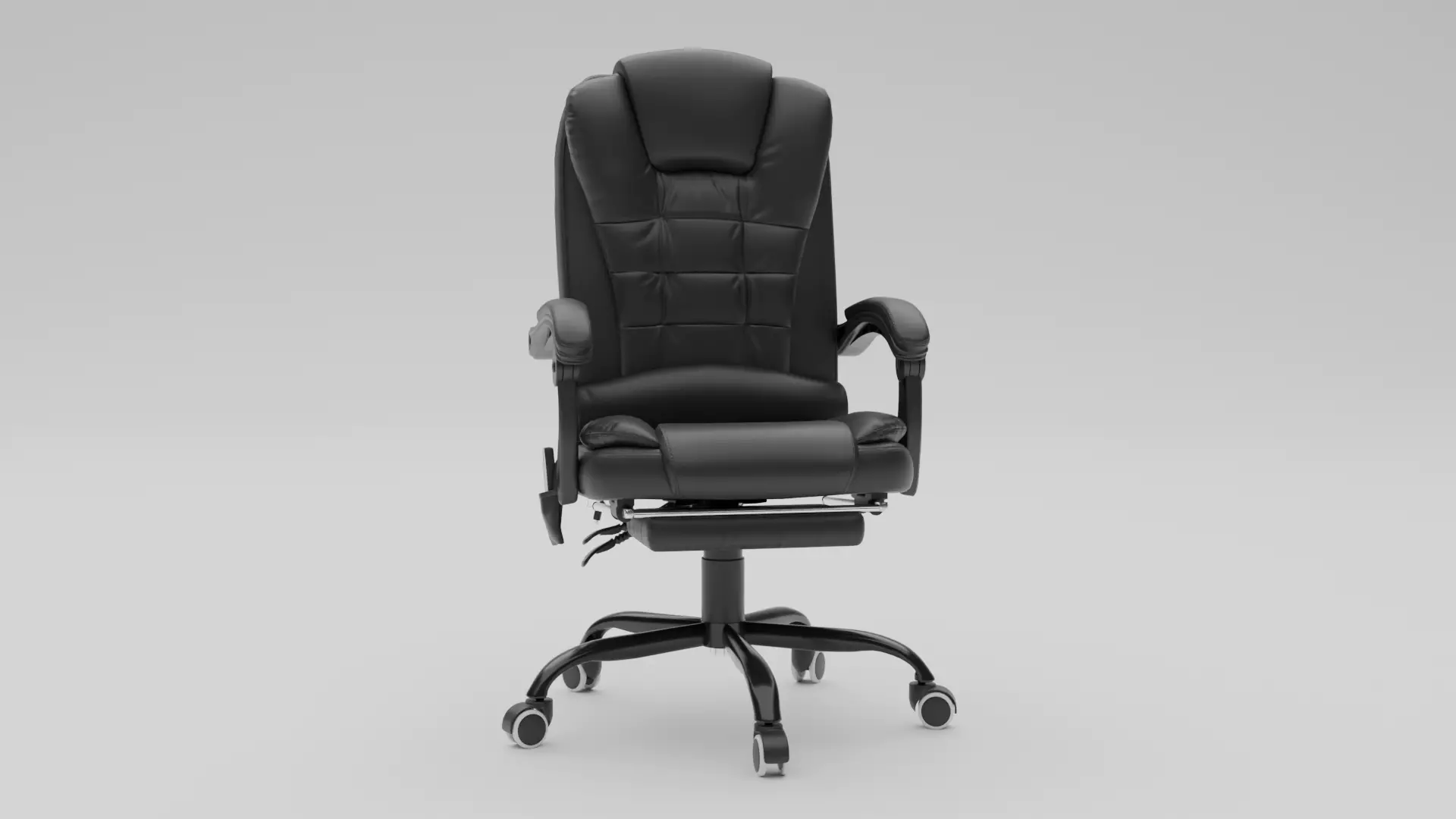 Office Chair Low-poly 3D model_8