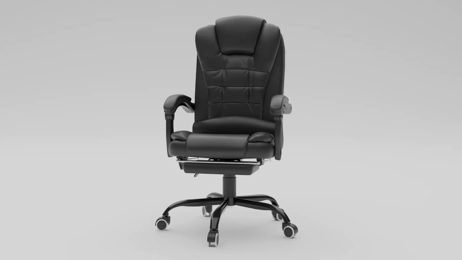 Office Chair Low-poly 3D model_2