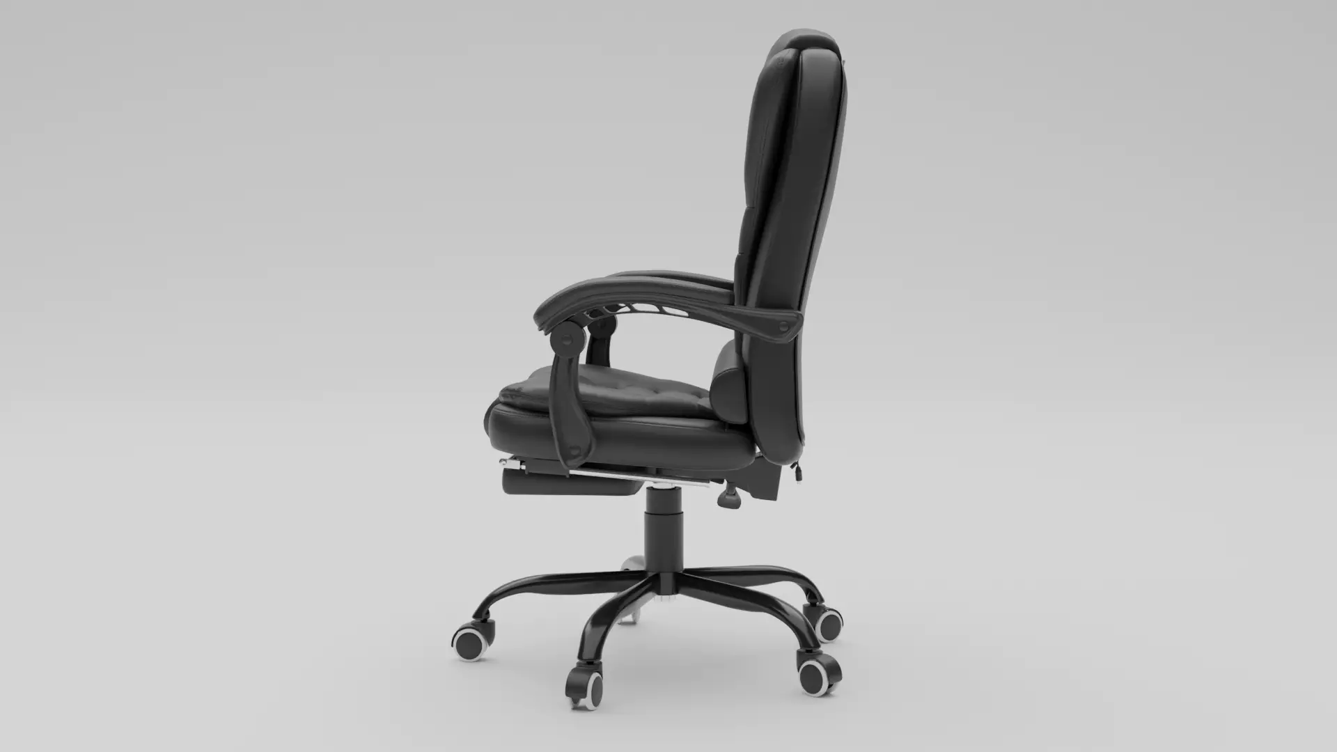 Office Chair Low-poly 3D model_4