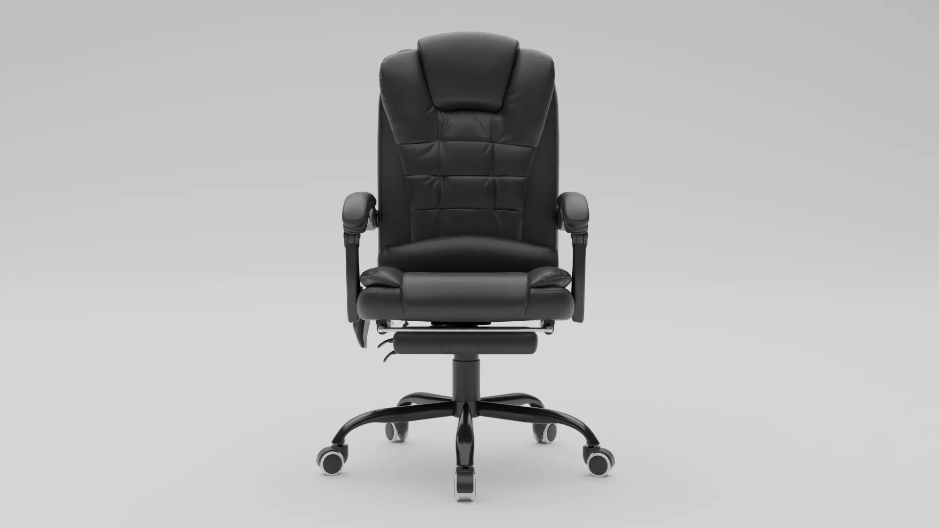 Office Chair Low-poly 3D model_1