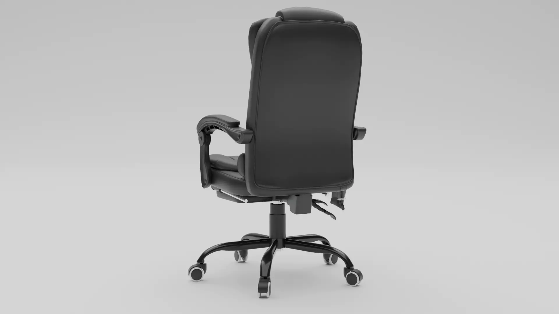Office Chair Low-poly 3D model_5