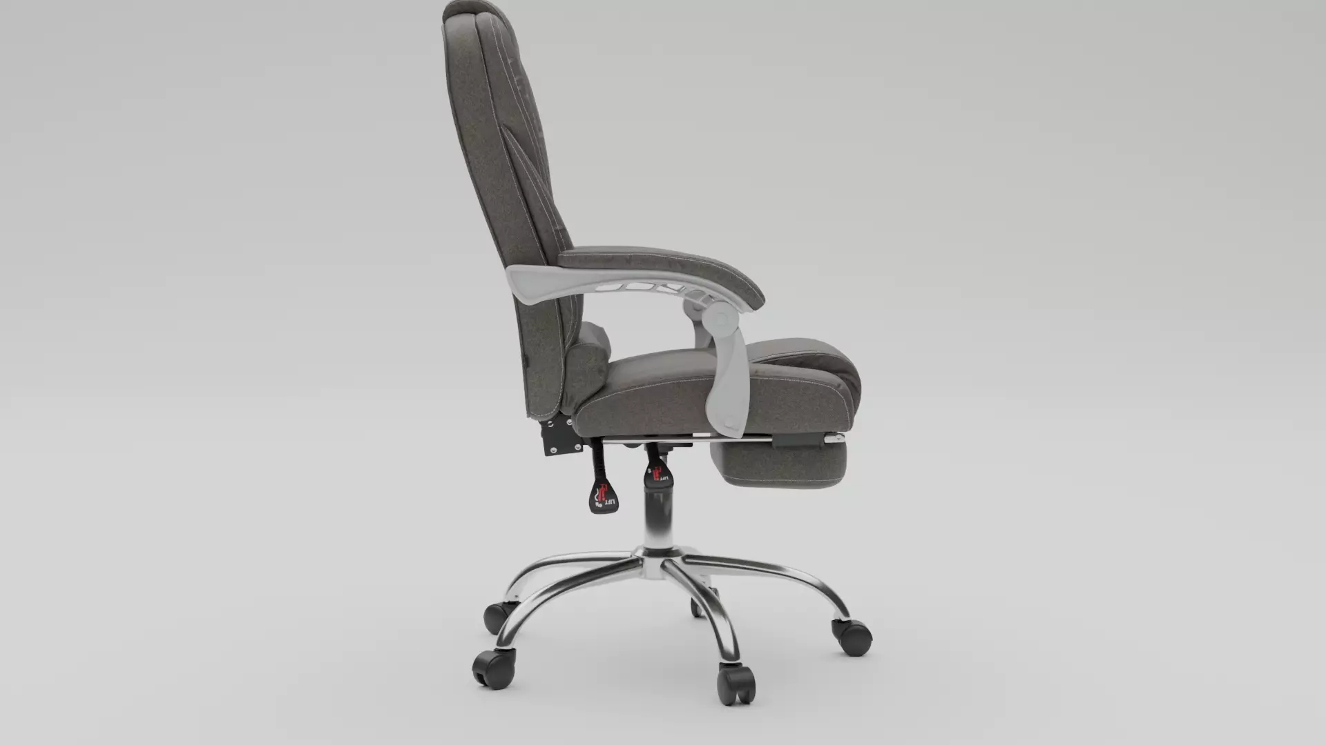 Office Chair Low-poly 3D model_3