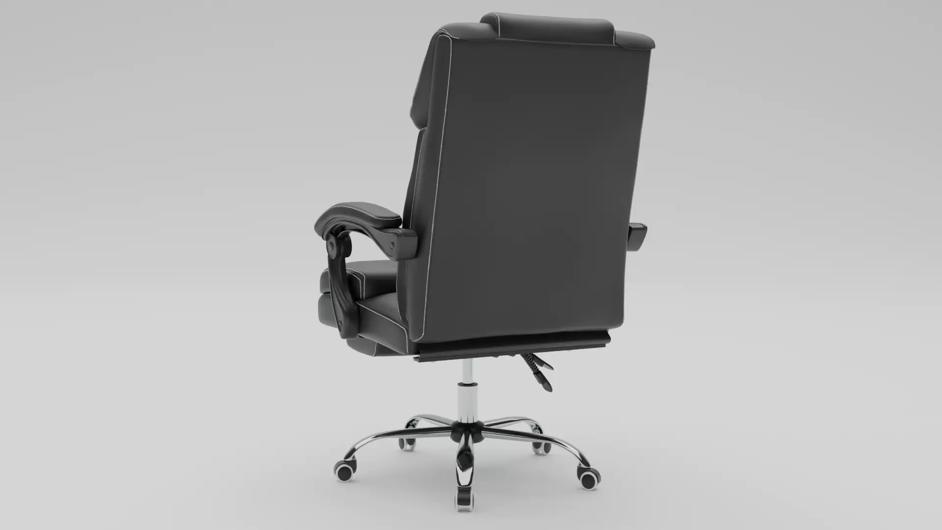 Office Chair Low-poly 3D model_5