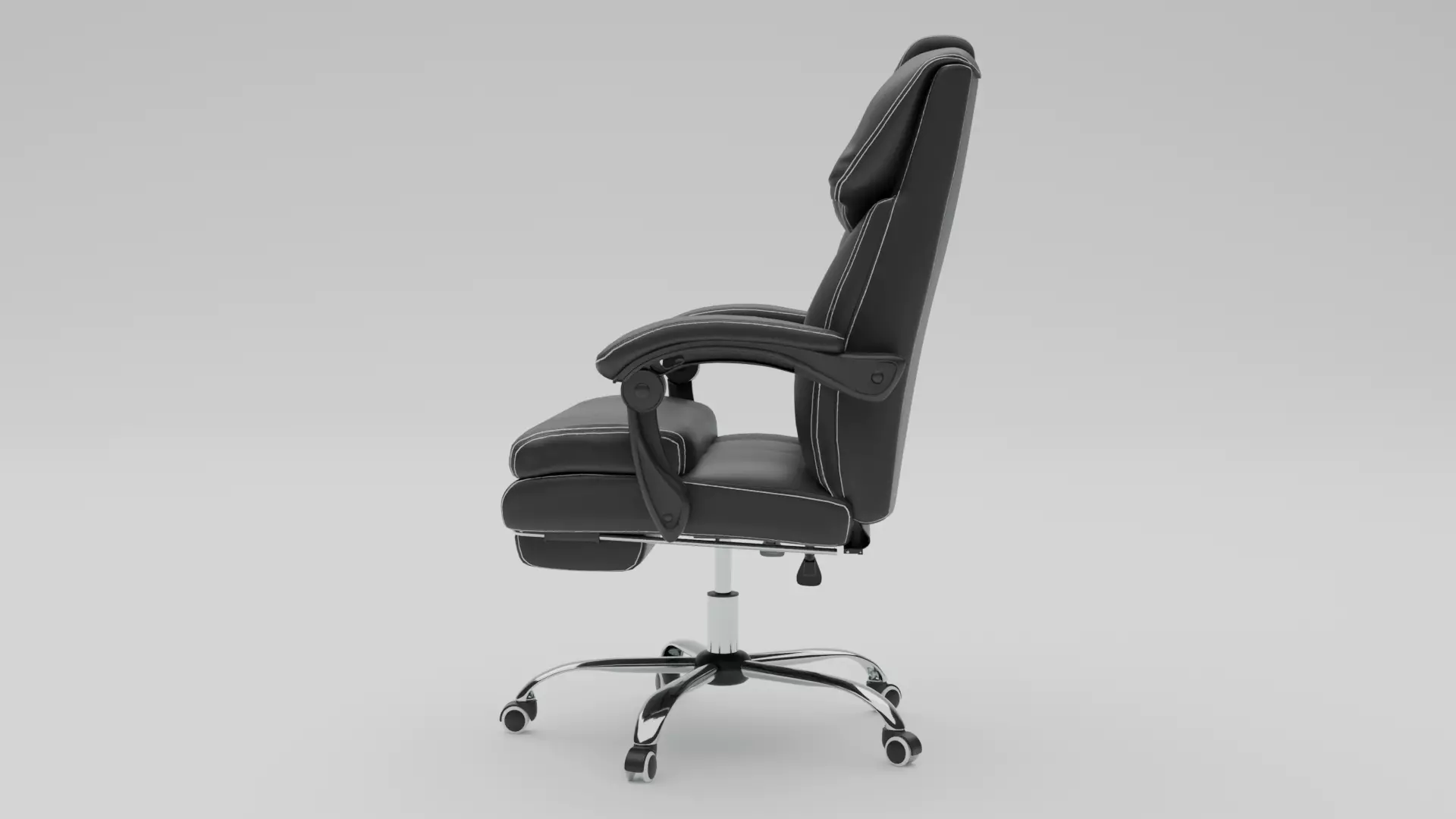 Office Chair Low-poly 3D model_6
