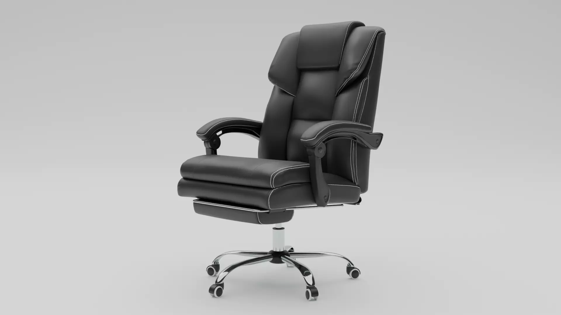Office Chair Low-poly 3D model_7