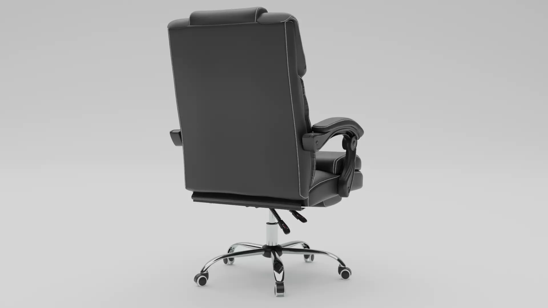 Office Chair Low-poly 3D model_4
