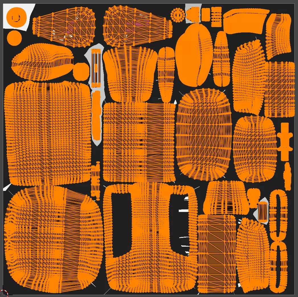 Office Chair Low-poly 3D model_9