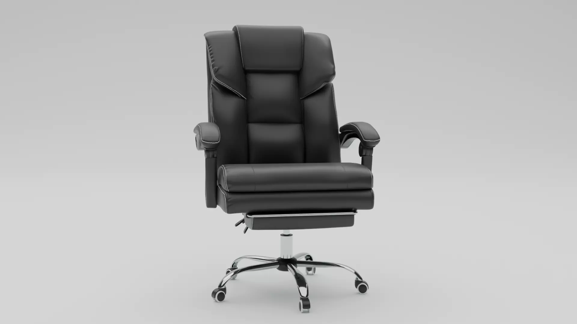 Office Chair Low-poly 3D model_2