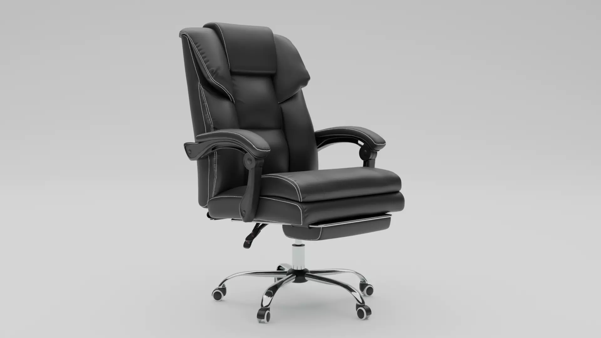 Office Chair Low-poly 3D model_0