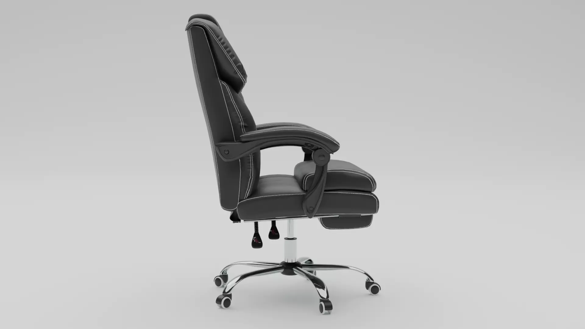 Office Chair Low-poly 3D model_3