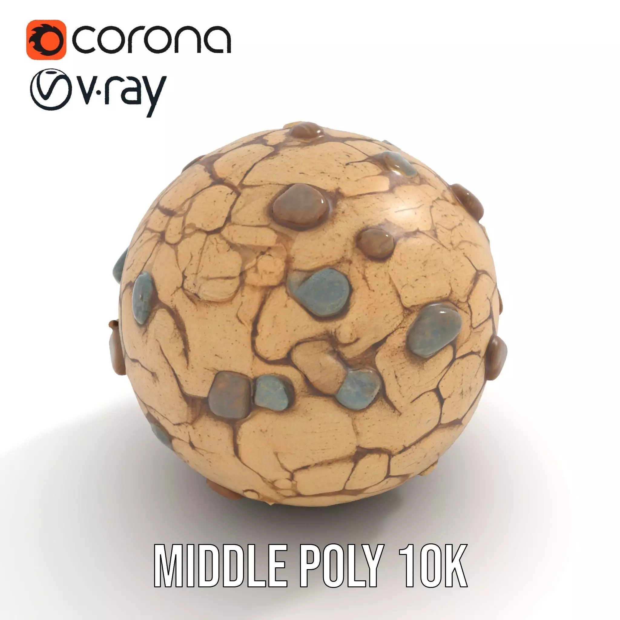 Cracked Earth Texture model pack Texture_6