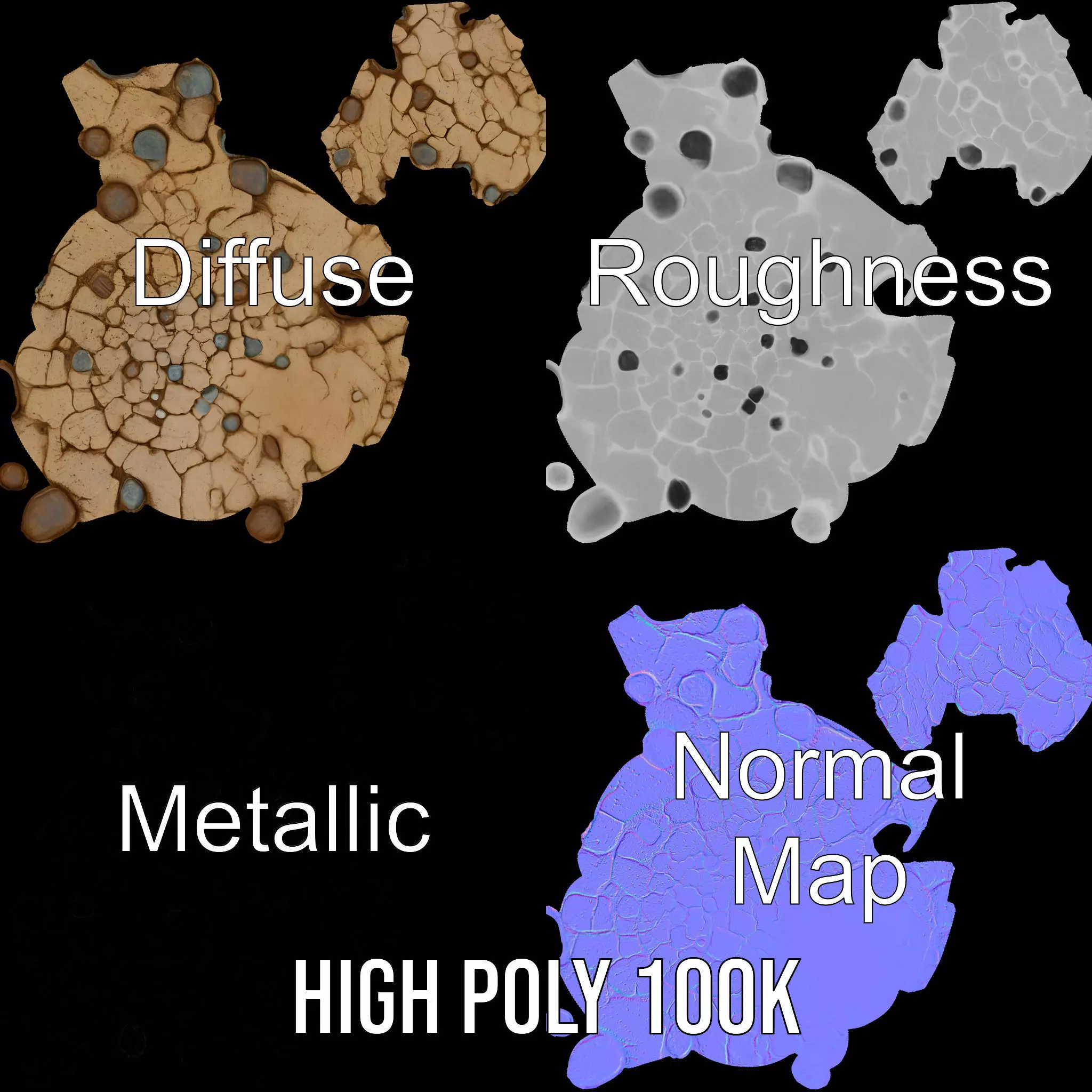 Cracked Earth Texture model pack Texture_3