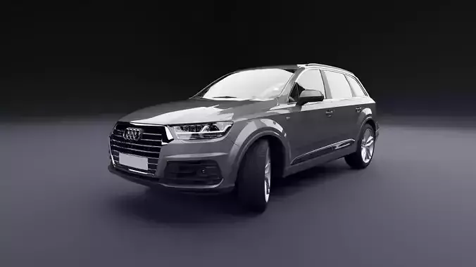 Audi Q7 Tfsi e Grey Medium 3D model