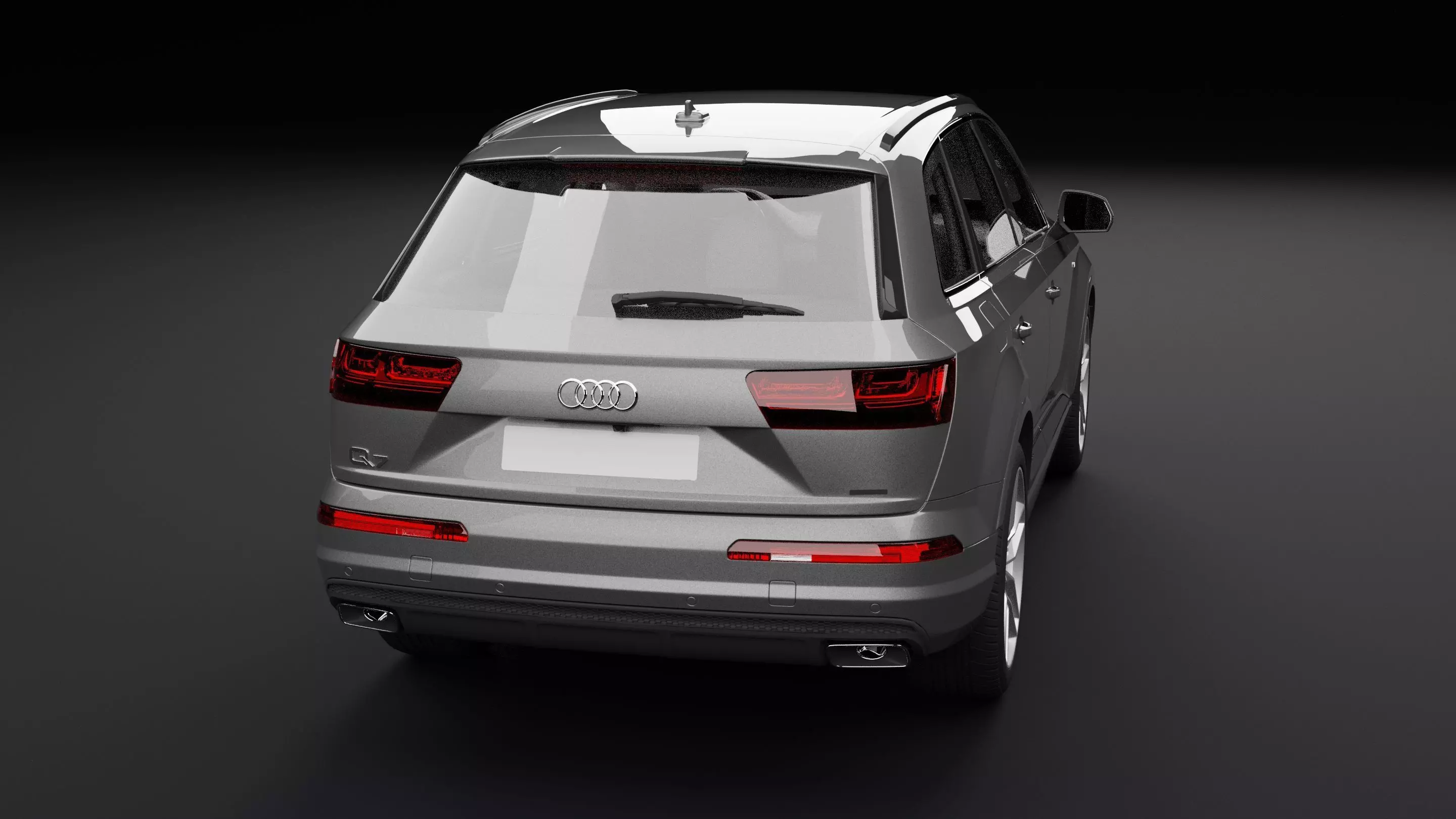 Audi Q7 Tfsi e Grey Medium 3D model_10