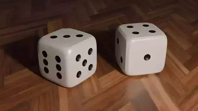 dice - 18mm Free low-poly 3D model