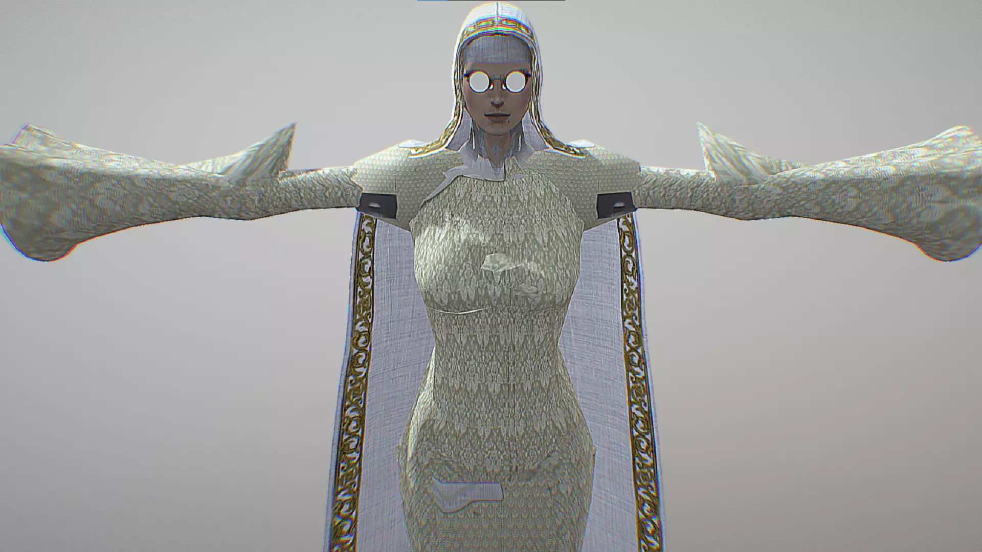 Bayonetta Cereza - The Nun Skin - Bayonetta 2 Low-poly 3D model_0