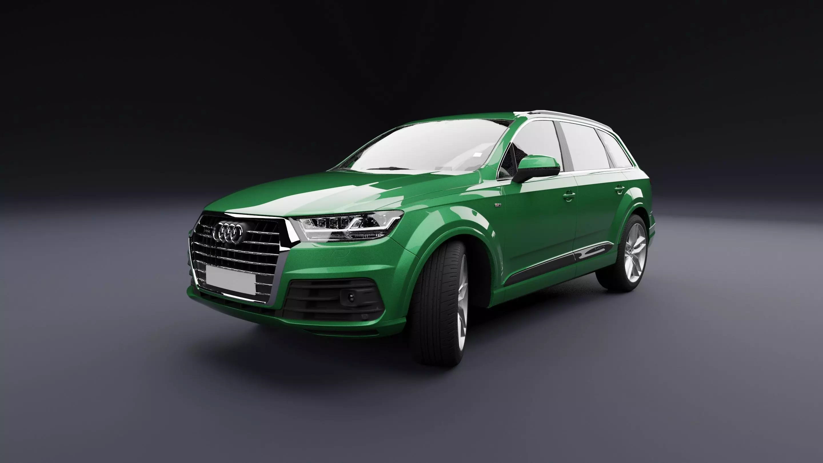 Audi Q7 Tfsi e Green 2 3D model