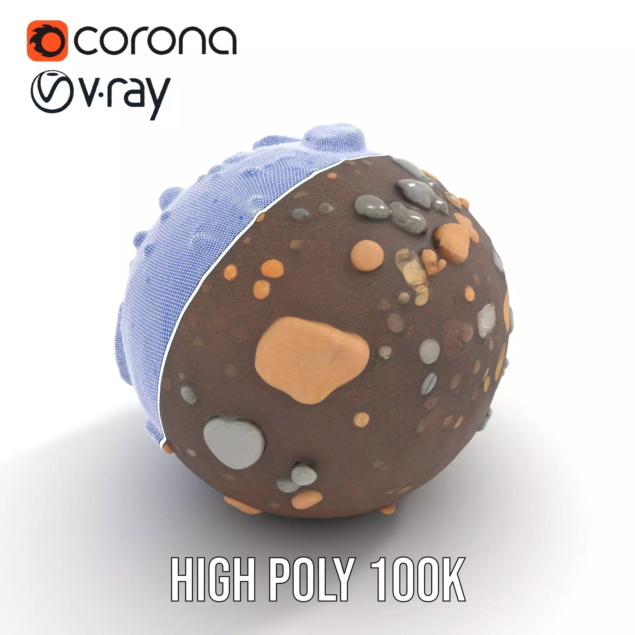 Rocky Terrain Sphere model pack Texture_31