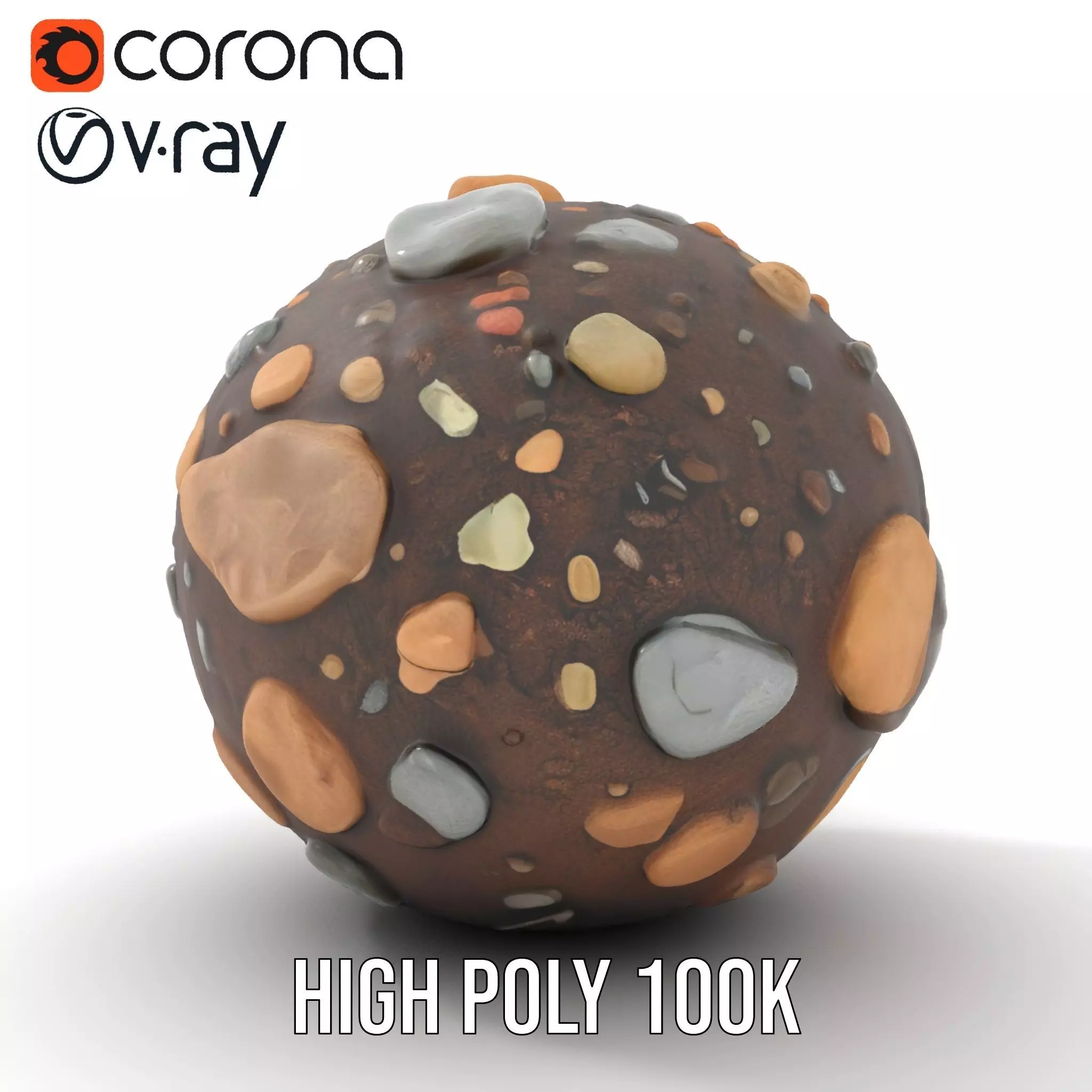 Rocky Terrain Sphere model pack Texture_23