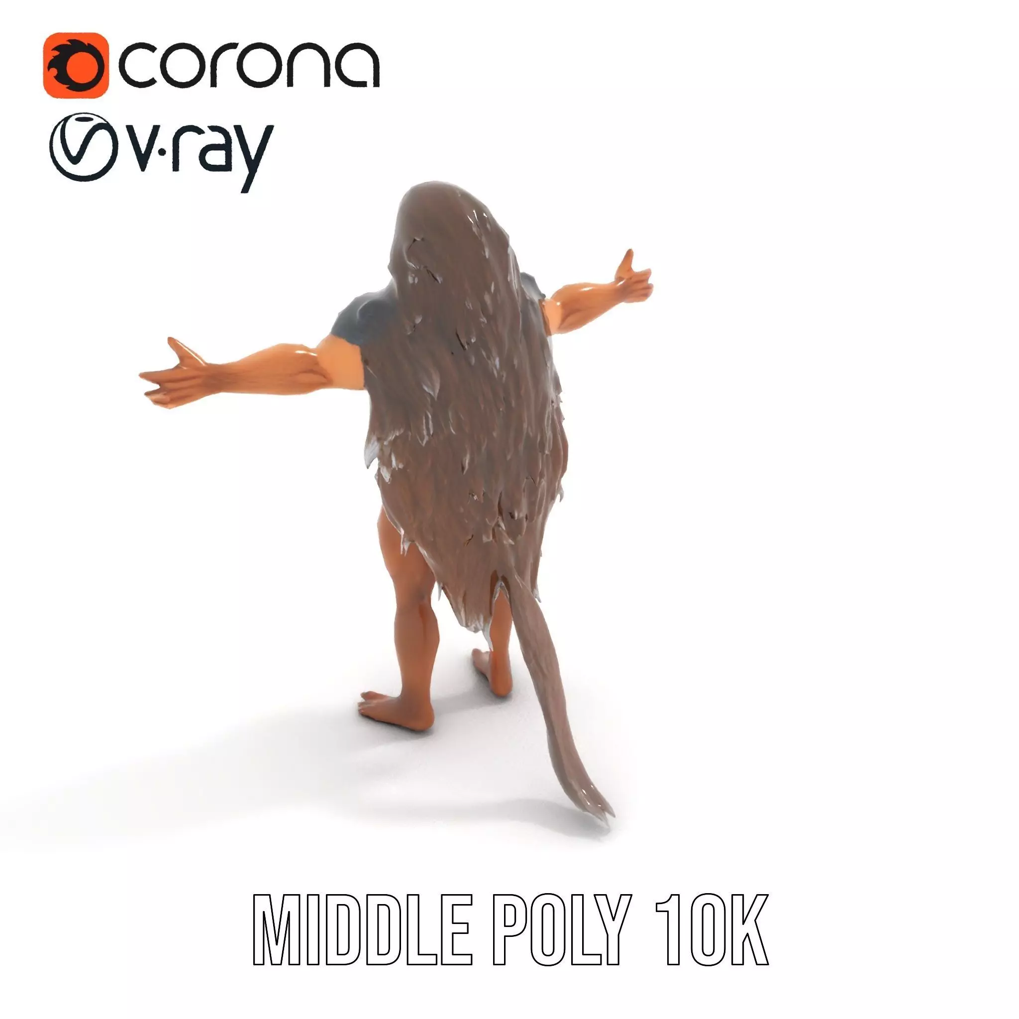 Ferocious Beast Warrior model pack Low-poly 3D model_18