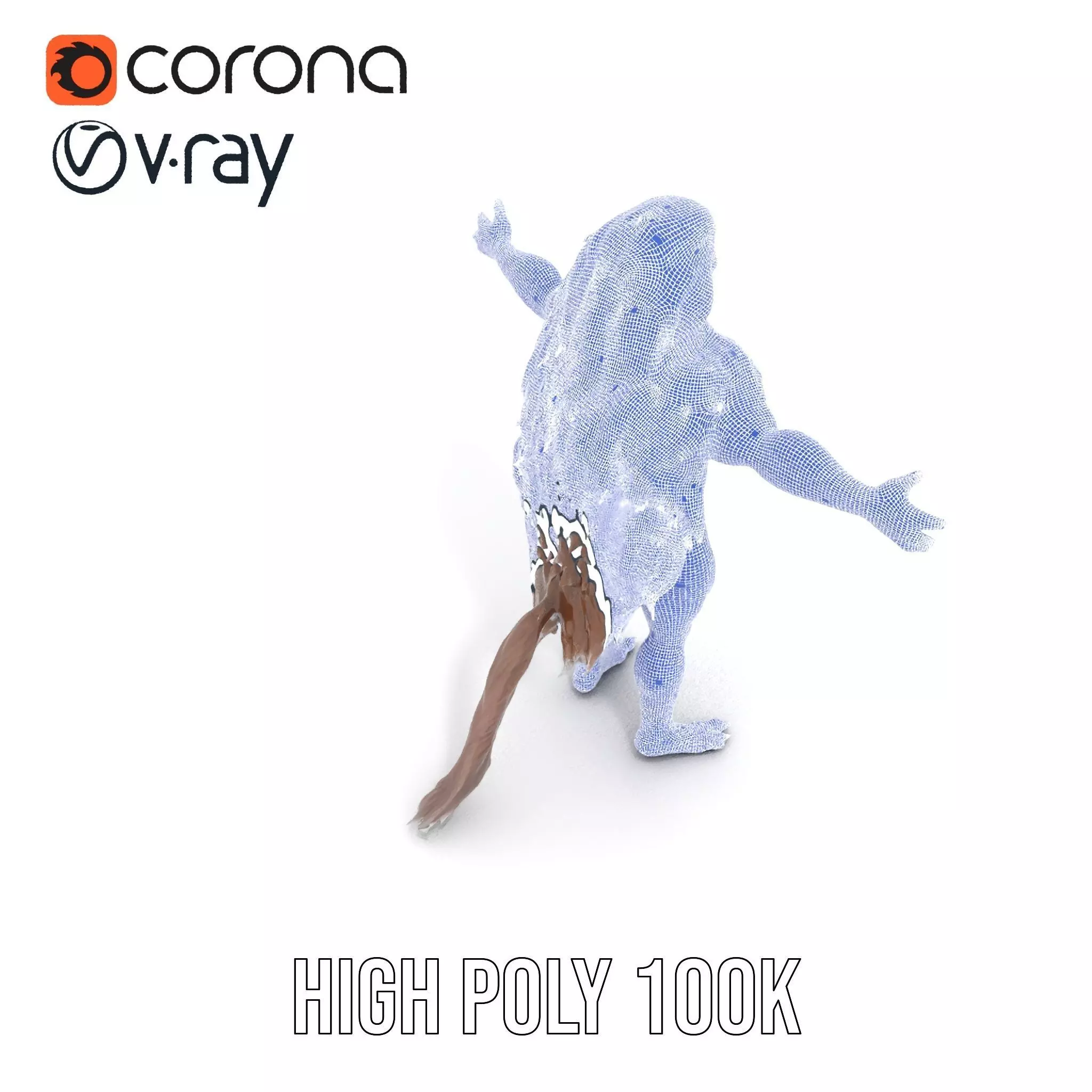 Ferocious Beast Warrior model pack Low-poly 3D model_33