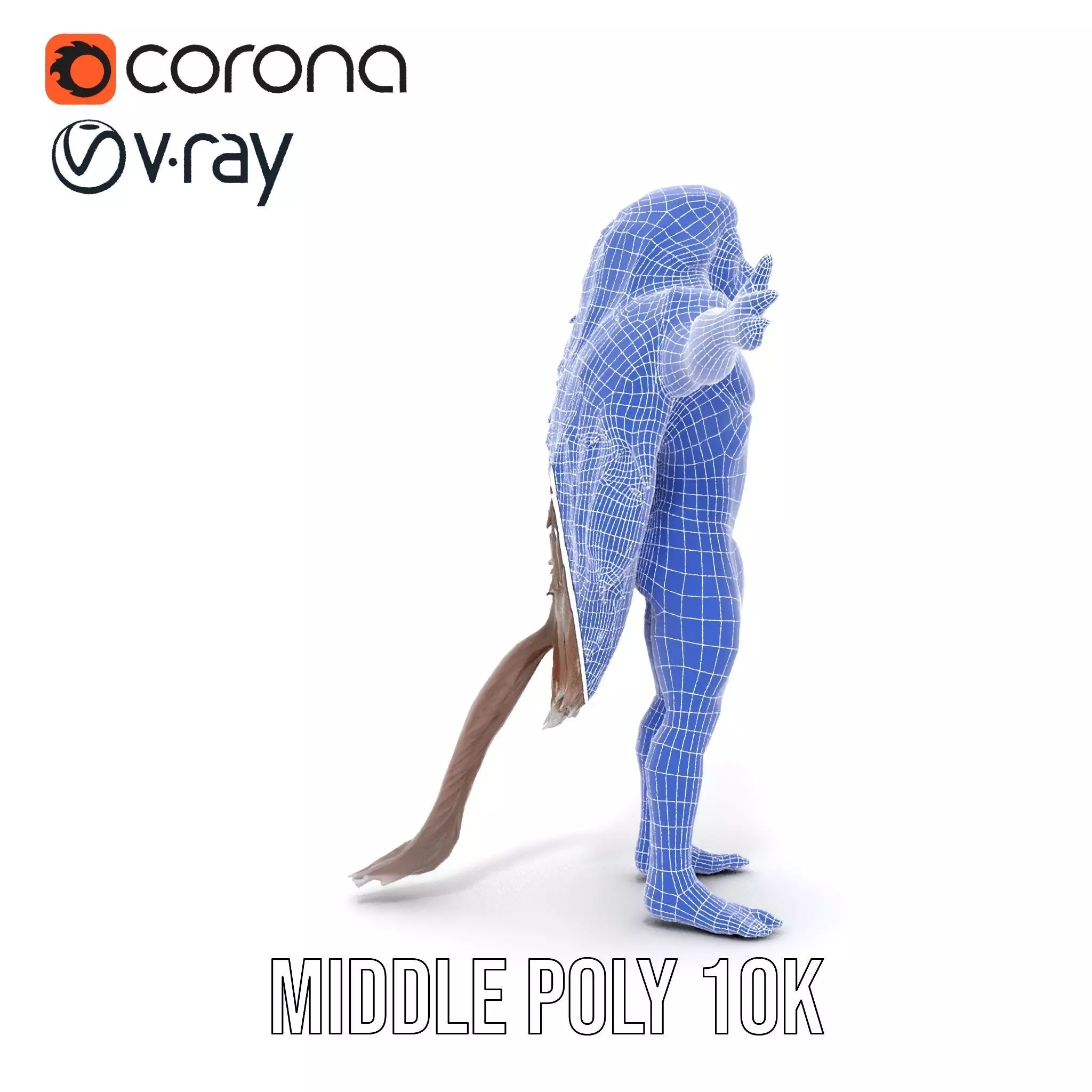 Ferocious Beast Warrior model pack Low-poly 3D model_27