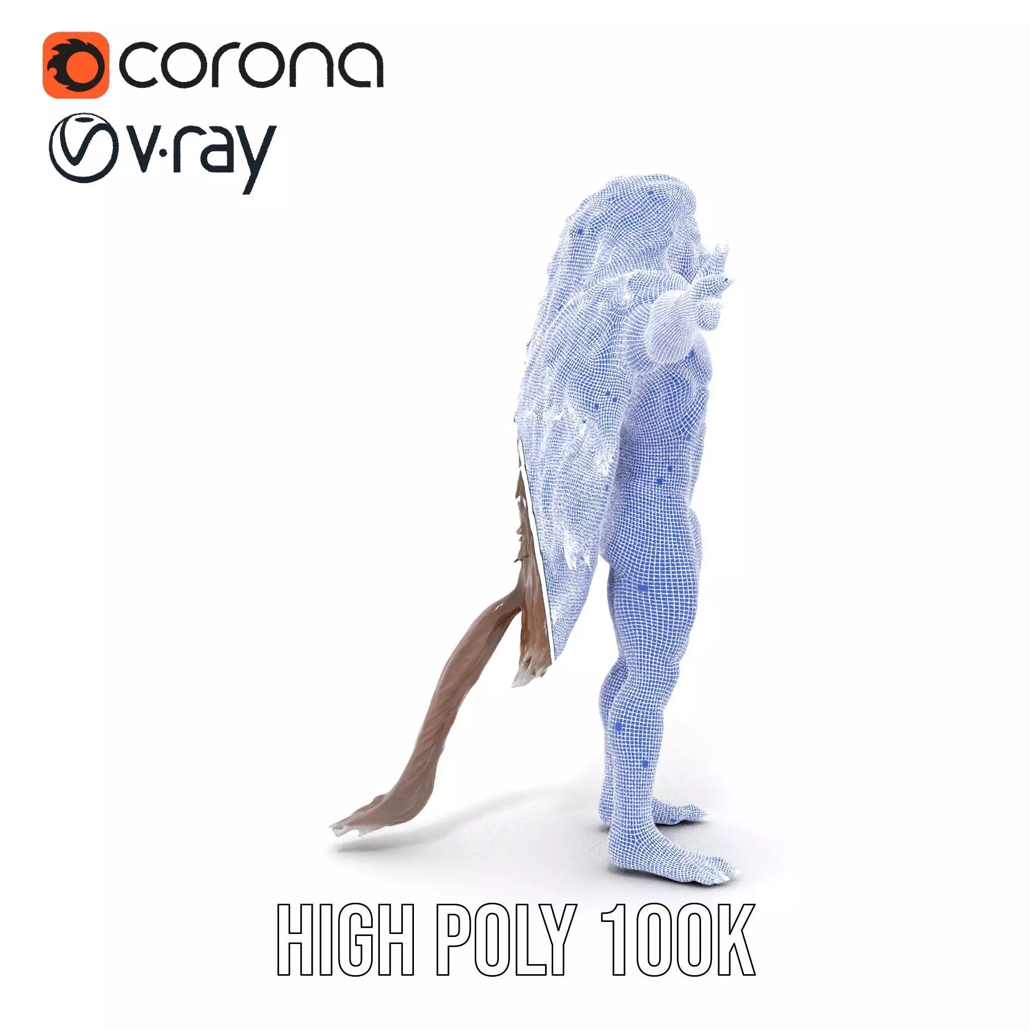 Ferocious Beast Warrior model pack Low-poly 3D model_34