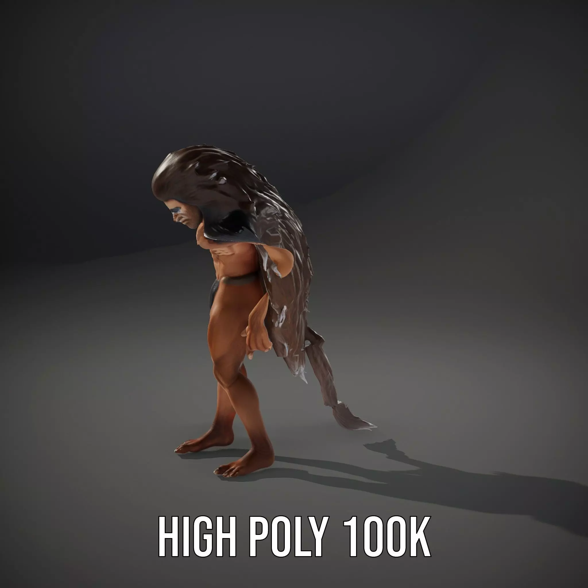 Ferocious Beast Warrior model pack Low-poly 3D model_8