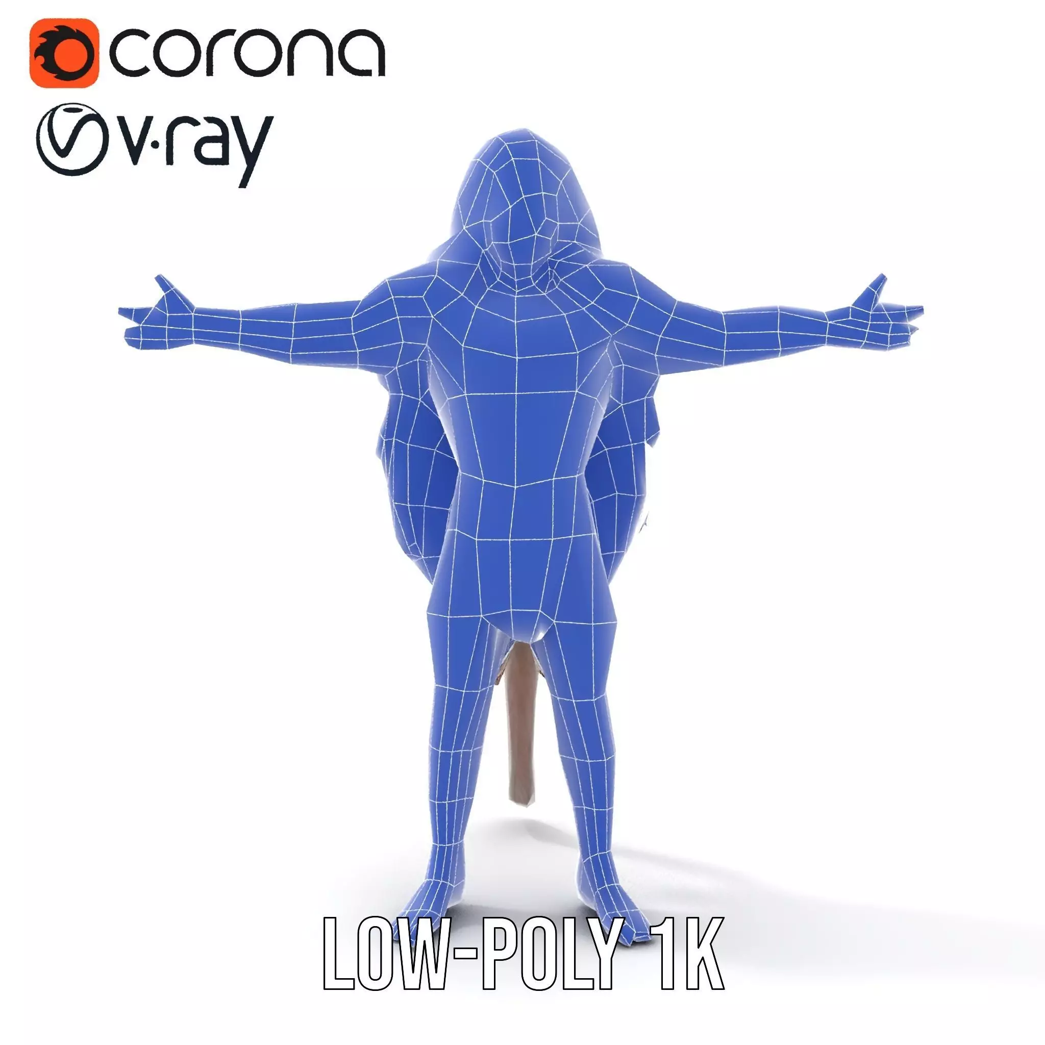 Ferocious Beast Warrior model pack Low-poly 3D model_19