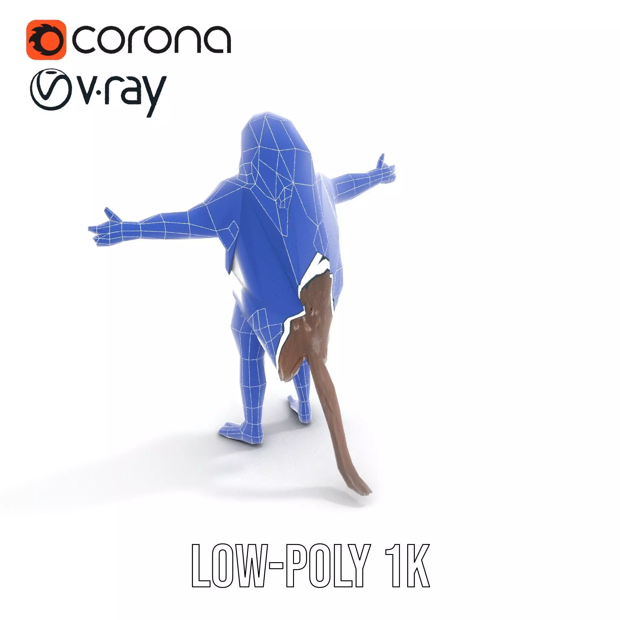 Ferocious Beast Warrior model pack Low-poly 3D model_12